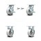 Service Caster 5 Inch Semi Steel Caster Set with 2 Brakes/Swivel Lock 2 Rigid SCC-30CS520-SSB-TLB-BSL-2-R-2 - alternate 6